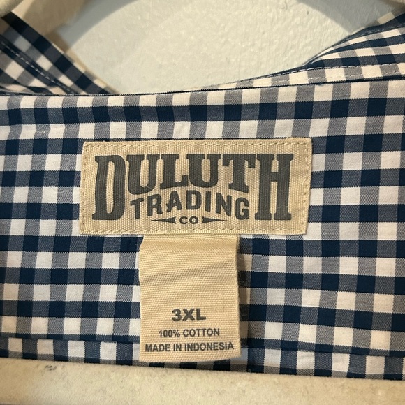 Blue Gingham Button Down - Picture 2 of 3